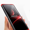 360 Protection, Ümbris OnePlus 7, 2019 - Must-Punane