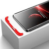 360 Protection, Ümbris OnePlus 7, 2019 - Must-Punane