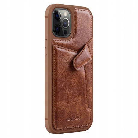 Nillkin Aoge Leather, Kaaned Apple iPhone 12 / 12 Pro, 6.1" 2020 - Pruun