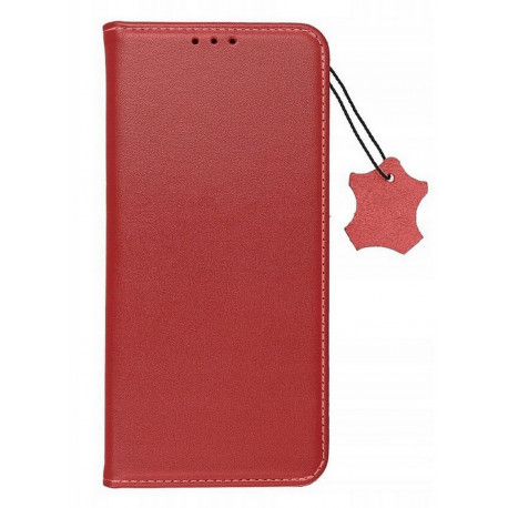 Leather, Nahkkaaned Xiaomi Redmi Note 11 4G, Note 11S 4G, 2022 - Punane