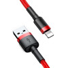 Baseus Cafule, Kaabel, juhe USB Male - Lightning, 1m, iPhone, iPad - Punane