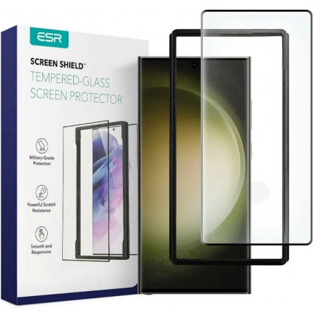 ESR, Kaitseklaas 3D, Samsung Galaxy S23 Ultra, S918, 2023 - Must
