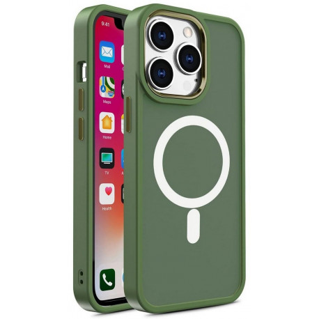 Space, MagSafe Ümbris Apple iPhone 15 Pro Max, 6.7" 2023 - Roheline