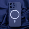 Silicon, Magsafe Ümbris Apple iPhone 13 Pro Max, 6,7" 2021 - Sinine