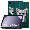 Flex, Kaaned Samsung Galaxy Tab A9 2023, 8.7", X110, X115 - Kurb Kass Roheline