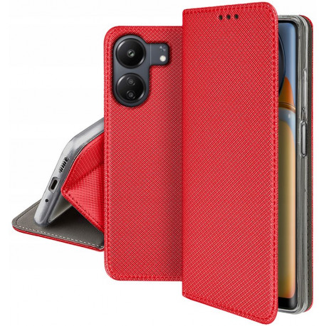 Magnet, Kaaned Xiaomi Redmi 13C, Redmi 13C 5G, Poco C65, 2023 - Punane