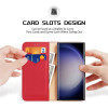 Hivo RFID Block, Nahkkaaned Samsung Galaxy S24 Ultra, S928, 2024 - Punane
