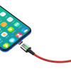 Baseus Zinc Magnetic, Kaabel, juhe USB Male - MicroUSB, 2.4A, 1.0m - Punane