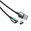 Baseus Zinc Magnetic, Kaabel, juhe USB Male - MicroUSB, 1.5A, 2.0m - Must