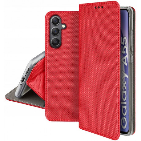Magnet, Kaaned Samsung Galaxy A55, A556, 2024 - Punane