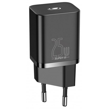 Baseus Super Si 1C Kiirlaadija, USB Type-C, Quick Charger 25W EU - Black