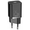 Baseus Super Si 1C Kiirlaadija, USB Type-C, Quick Charger 25W EU - Black