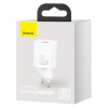 Baseus Super Si 1C Kiirlaadija, USB Type-C, Quick Charger 30W EU - White