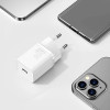 Baseus Super Si 1C Kiirlaadija, USB Type-C, Quick Charger 30W EU - White