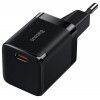 Baseus GaN3 1C Kiirlaadija, USB Type-C, Quick Charger 30W EU - Black