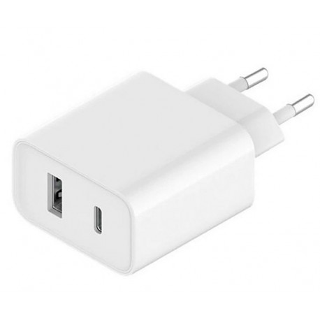 Xiaomi Original, Kiirlaadija, USB-A - Type-C adapter, 33W, Valge