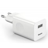 Seinalaadija, Baseus Kiirlaadija, USB-A, QC 3.0, Quick Charger, 24W - Valge