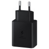 Seinalaadija, Samsung Originaal, 1xType-C port adapter + Type-C Juhe 1.8m, 45W, Fast Charging - Must