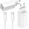 Xiaomi, Mi GaN Charger USB-A + USB-C, Type-C Juhe 1.5m, 65W - Valge