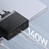 Baseus GaN5 Pro 1xUSB-A + 2xUSB-C, Type-C Juhe 240W 1m, 160W, EU - Must