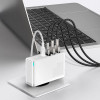 Baseus GaN2 Pro 2xUSB-A + 2xUSB-C, Type-C Juhe 1m, 100W, EU - Valge