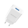 Seinalaadija, 1xUSB-port adapter + Lightning (8-pin) juhe, 1m, 10w, 5V, 2.1A - Valge