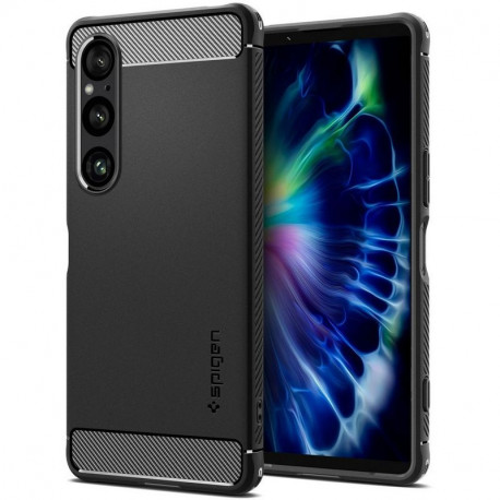 Spigen Rugged Armor, Ümbris Sony Xperia 1 VI, 2024 - Must