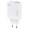 Dudao A65EU, GaN Laadija, 2xUSB-A + 2xUSB-C, 65W - Valge