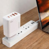 Dudao A65EU, GaN Laadija, 2xUSB-A + 2xUSB-C, 65W - Valge