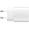 Seinalaadija, Samsung Originaal, 1xType-C port adapter + Type-C Juhe 1m, 25W, Fast Charging - Valge