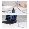 Seinalaadija PD, Baseus, Type-C adapter + Type-C - Lightning juhe, 1m, 20W, iPhone - Must