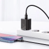 Seinalaadija PD, Baseus, Type-C adapter + Type-C - Lightning juhe, 1m, 20W, iPhone - Must