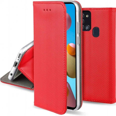 Magnet, Kaaned Samsung Galaxy A21s, A217, 2020 - Punane
