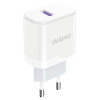 Seinalaadija, Dudao Kiirlaadija, USB-A, QC 3.0, Quick Charger, 18W - Valge