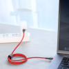 Baseus Cafule, Kaabel, juhe USB Type-C Male - USB Type-C Male, 60W, 1.0m - Must-Punane