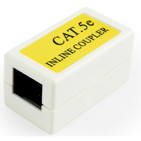 Gembird, Võrguadapter, üleminek, RJ-45, Cat.5E, UTP: female - female - Valge