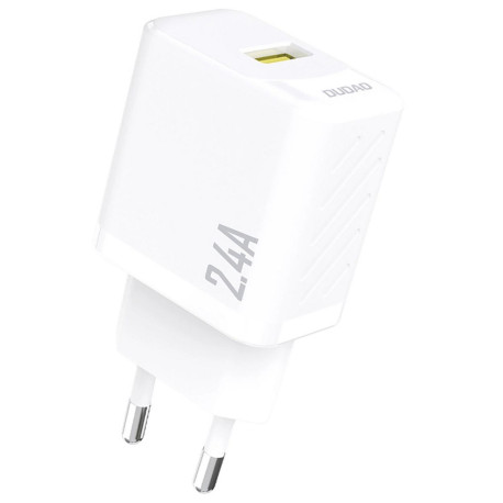 Seinalaadija, Dudao, 1xUSB-port adapter, 5V, 2.4A - Valge