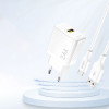 Seinalaadija, Dudao, 1xUSB-port adapter, 5V, 2.4A - Valge