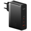 Baseus GaN5 Pro 1xUSB-A + 2xUSB-C, Type-C Juhe 1m, 140W, EU - Must