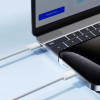 Joyroom Ben Series, Kaabel, juhe USB Type-C Male - USB Type-C Male, 60W, 1.0m - Valge
