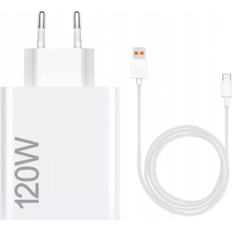 Seinalaadija, Xiaomi Originaal Kiirlaadija 6A GaN, 1xType-A port adapter + Type-C Juhe 1m, 120W
