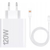 Seinalaadija, Xiaomi Originaal Kiirlaadija 6A GaN, 1xType-A port adapter + Type-C Juhe 1m, 120W