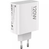 Seinalaadija, Xiaomi Originaal Kiirlaadija 6A GaN, 1xType-A port adapter + Type-C Juhe 1m, 120W
