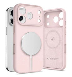 Silicon, Magsafe Ümbris Apple iPhone 17 Pro, 6.3" 2025 - Roosa