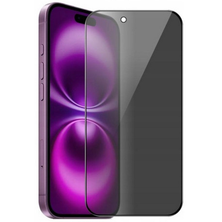 PRIVAATNE Kaitseklaas 5D, Apple iPhone 17 Air, 6.6" 2025 - Must