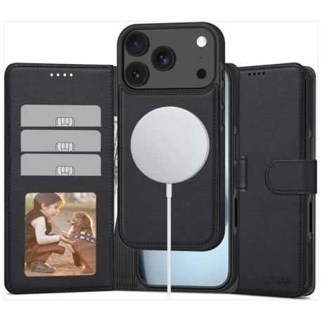 2in1 Magnetiga, Magsafe Ümbris - Kaaned Apple iPhone 17 Pro Max, 6.9" 2025 - Must