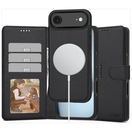 2in1 Magnetiga, Magsafe Ümbris - Kaaned Apple iPhone 17 Air, 6.5" 2025 - Must