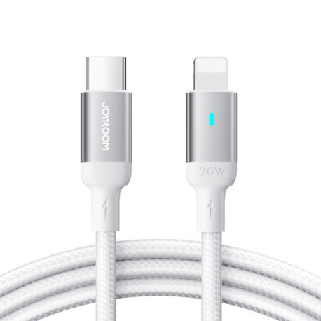 Joyroom Extraordinary Series A10, Kaabel, juhe USB Type-C Male - Lightning, 20W, 1.2m - Valge