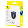Baseus Mini Tiny Star, Autolaadija USB Type A + Type-C port, 30W - Must