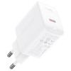 Acefast A21, GaN Kiirlaadija, USB Type-C, PD, Quick Charger 30W EU - Valge